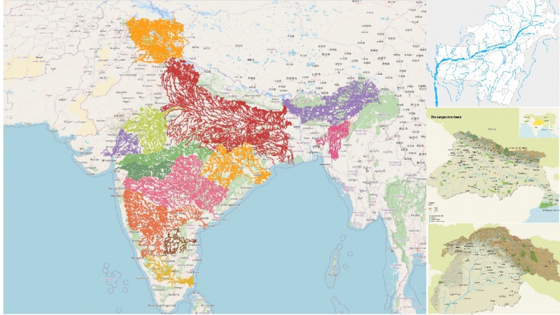 The important river basins in India